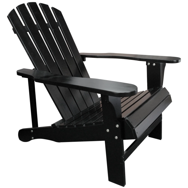 Black Adirondack Chair