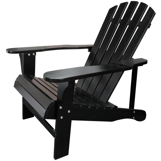 Black Adirondack Chair