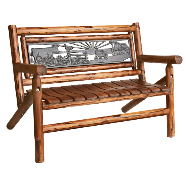 Char-Log Farm Scene Bench