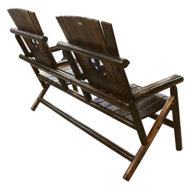 Char-Log FDL Medallion Double Chair with Tray - For Pickup ONLY (Excluding Wholesale Orders)