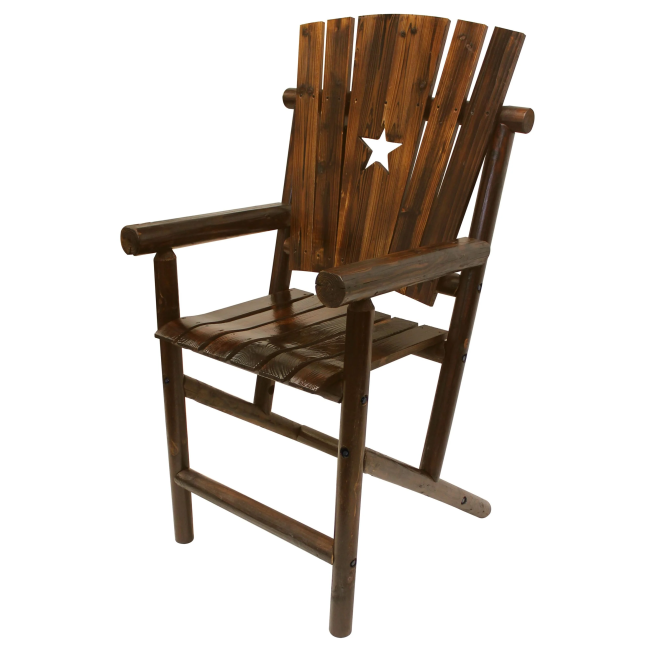 Char-Log Star Bar Arm Chair