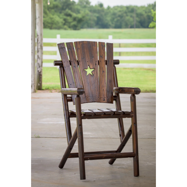 Char-Log Star Bar Arm Chair