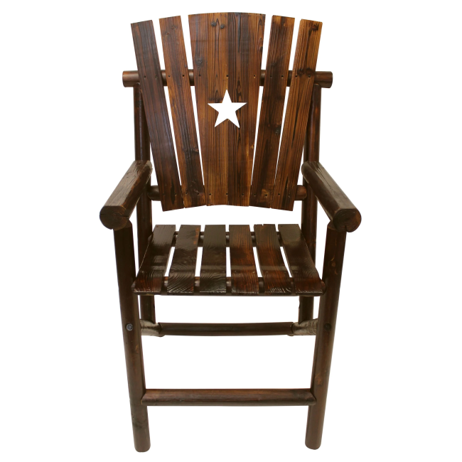 Char-Log Star Bar Arm Chair