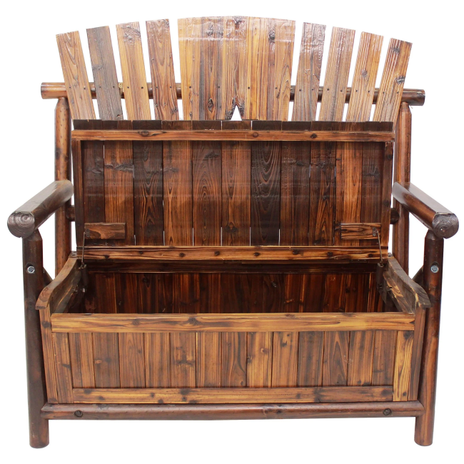 Char-Log Star Storage Bench - For Pickup ONLY (Excluding Wholesale Orders)