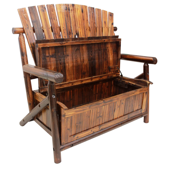 Char-Log Star Storage Bench - For Pickup ONLY (Excluding Wholesale Orders)