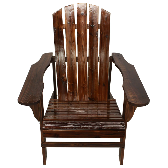 Charred Adirondack Chair