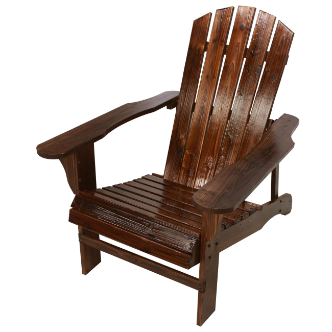 Charred Adirondack Chair