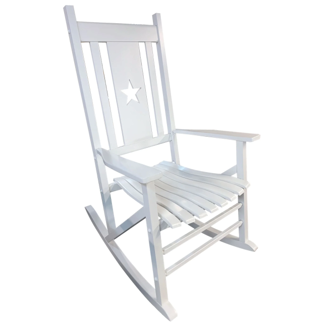 Heartland White Star Porch Rocker