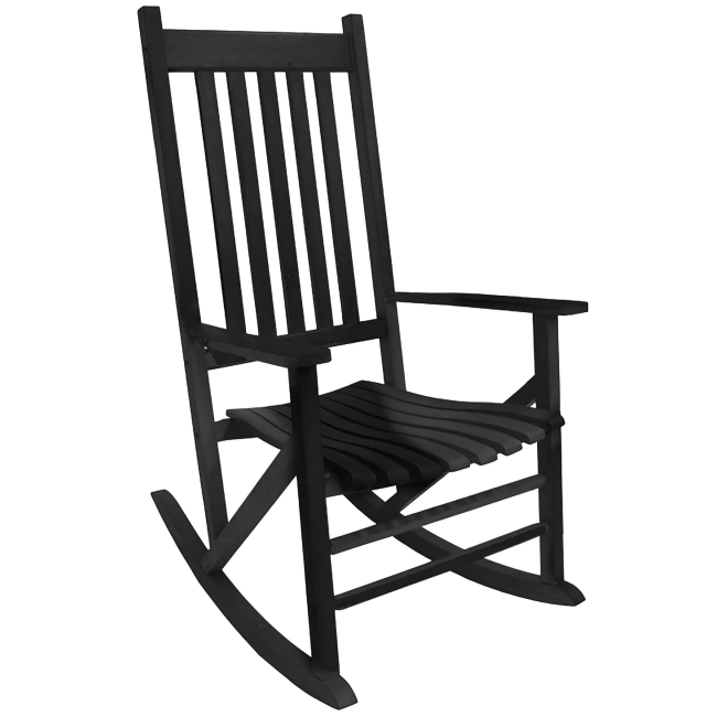 Heartland Black 5 Slat Classic Rocker