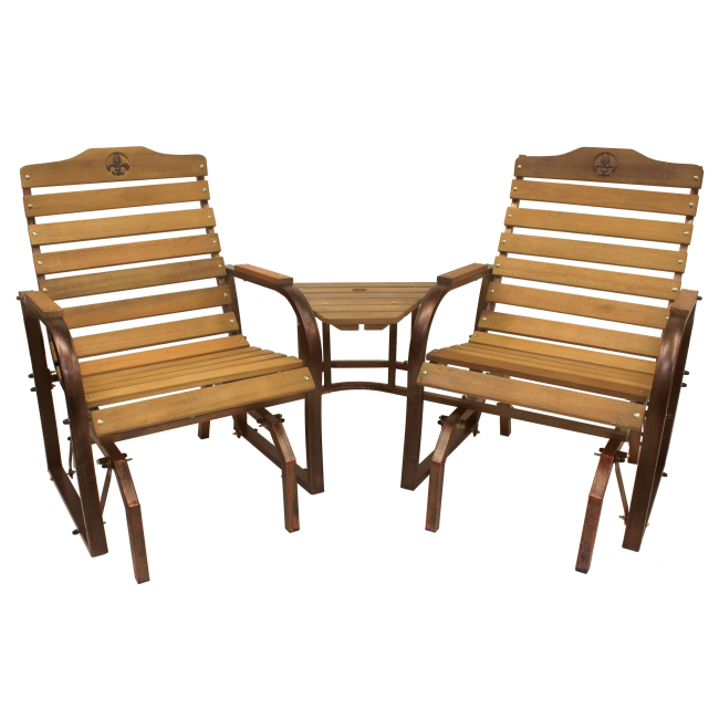 Iron Grove Fleur-de-lis Tête-à-tête Glider - For Pickup ONLY (Excluding Wholesale Orders)