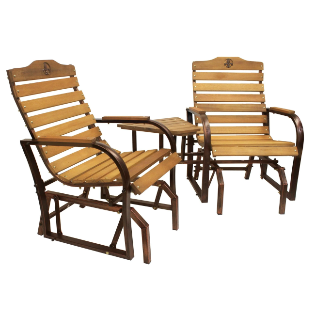 Iron Grove Fleur-de-lis Tête-à-tête Glider - For Pickup ONLY (Excluding Wholesale Orders)