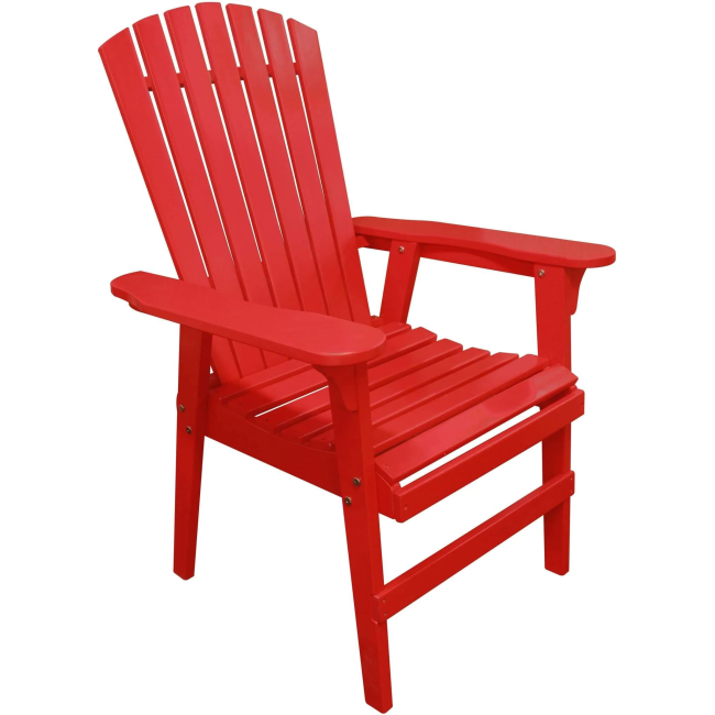 Over-Sized Red Adirondack Chair