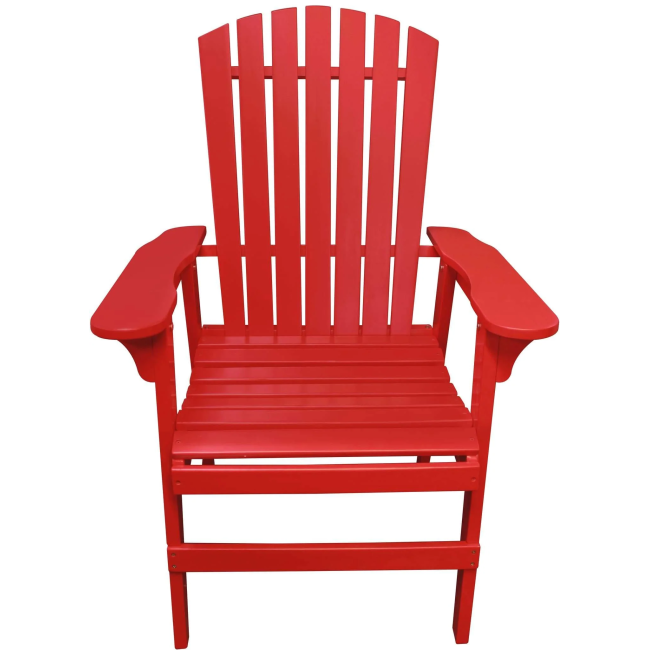 Over-Sized Red Adirondack Chair