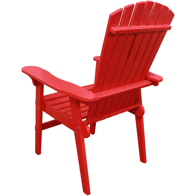 Over-Sized Red Adirondack Chair