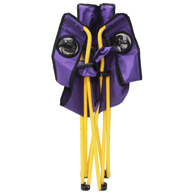 Purple Fleur de Lis Lawn Chair
