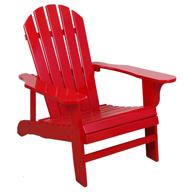Red Adirondack Chair