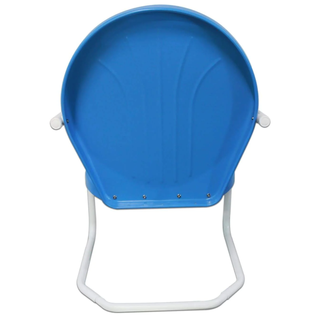 Retro Metal Chair Azure