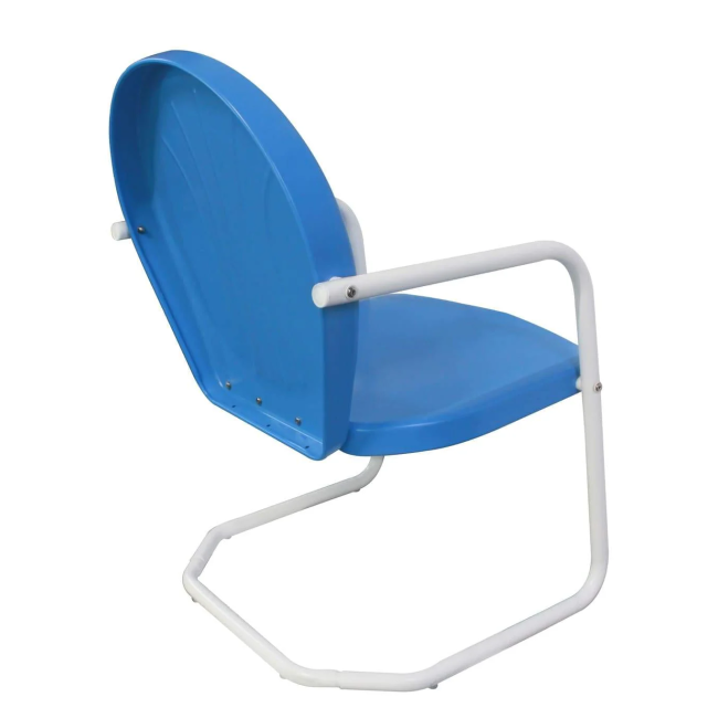 Retro Metal Chair Azure