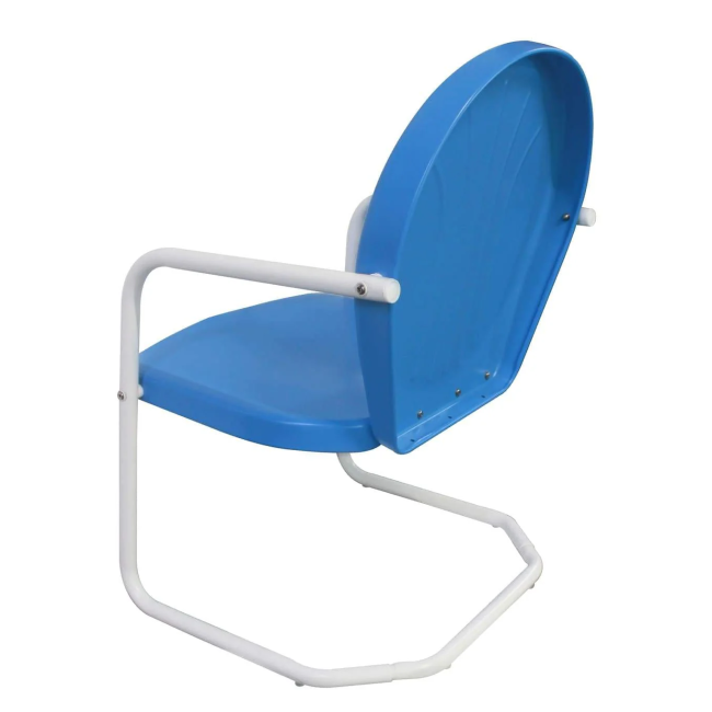 Retro Metal Chair Azure