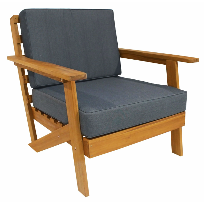 Rustic Sofa Armchair with Cushions