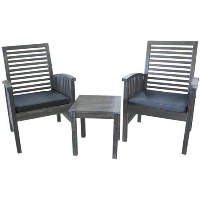 Sequoia 3-Piece Conversation Set in Grey Wash