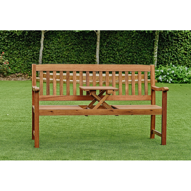 Sequoia Bench with Lift-Up Tray