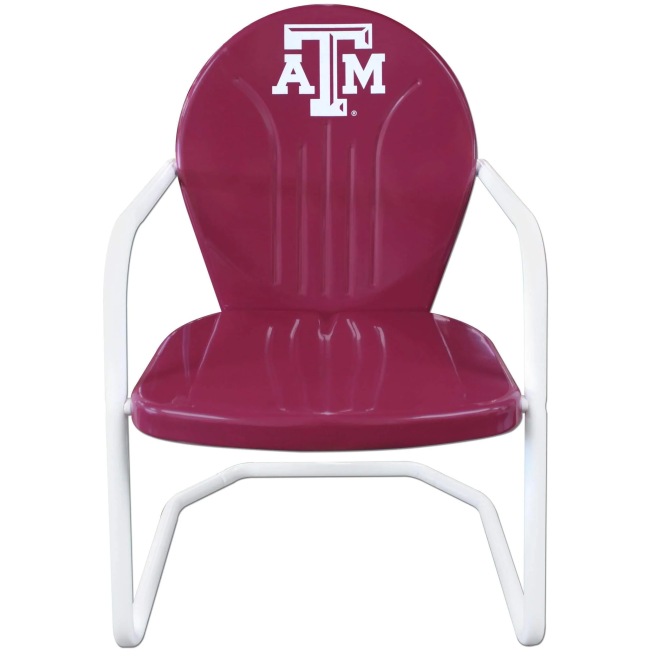 Texas A&M Retro Metal Chair