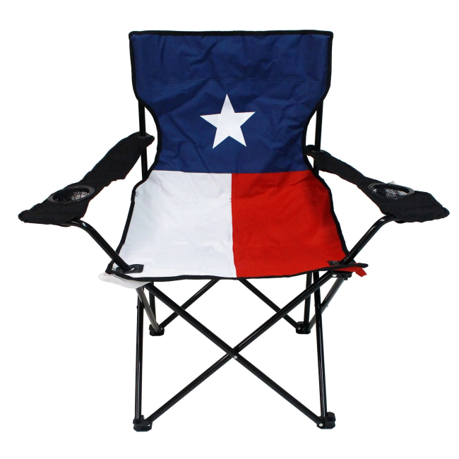 Texas Flag Folding Lawn Chair