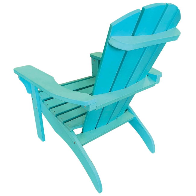 Turquoise Poly Resin Adirondack Chair