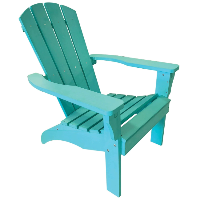 Turquoise Poly Resin Adirondack Chair