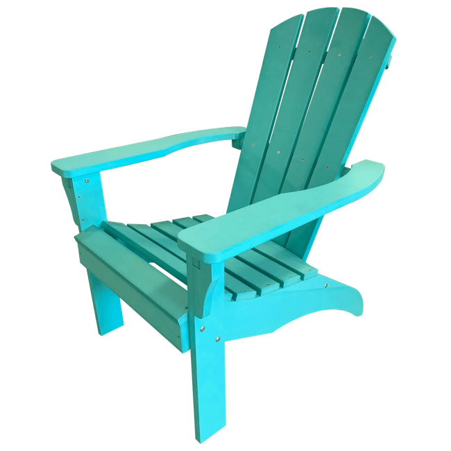 Turquoise Poly Resin Adirondack Chair