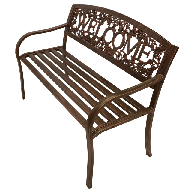 Welcome Metal Bench