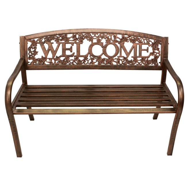 Welcome Metal Bench