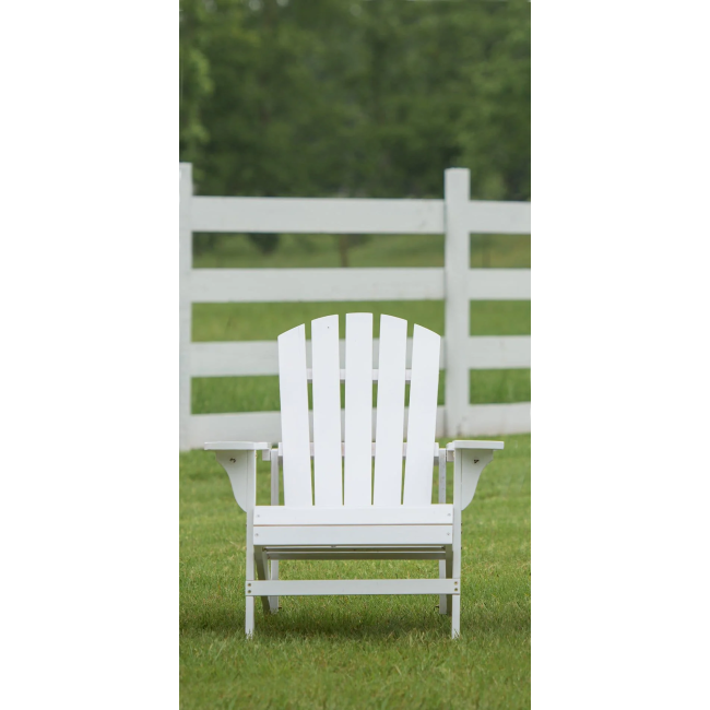 White Adirondack Chair