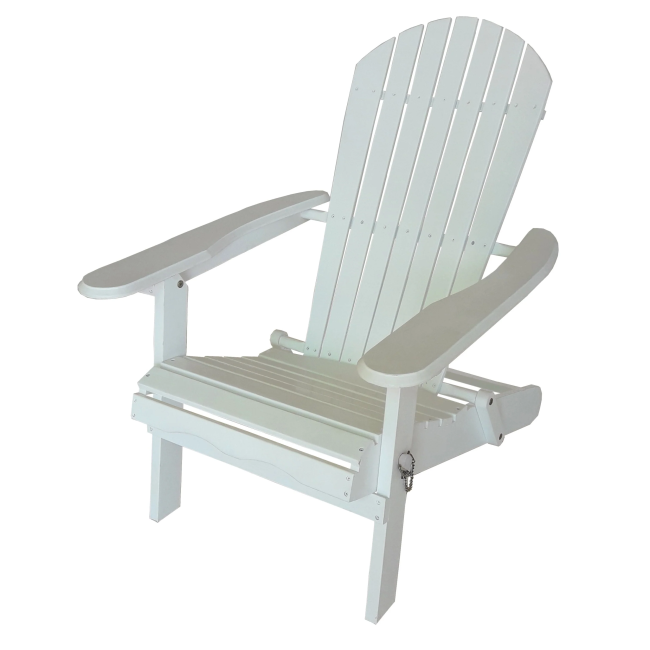 White Folding Adirondack Chair