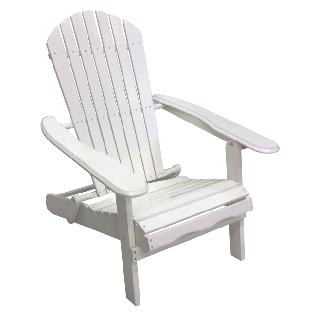 White Folding Adirondack Chair