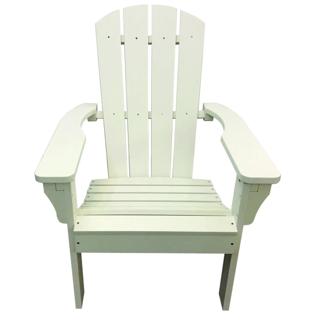 White Poly Resin Adirondack Chair