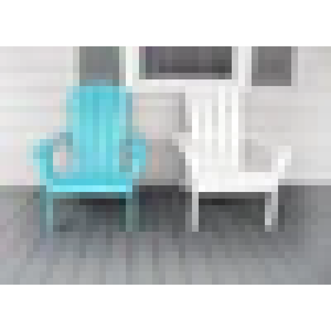 White Poly Resin Adirondack Chair