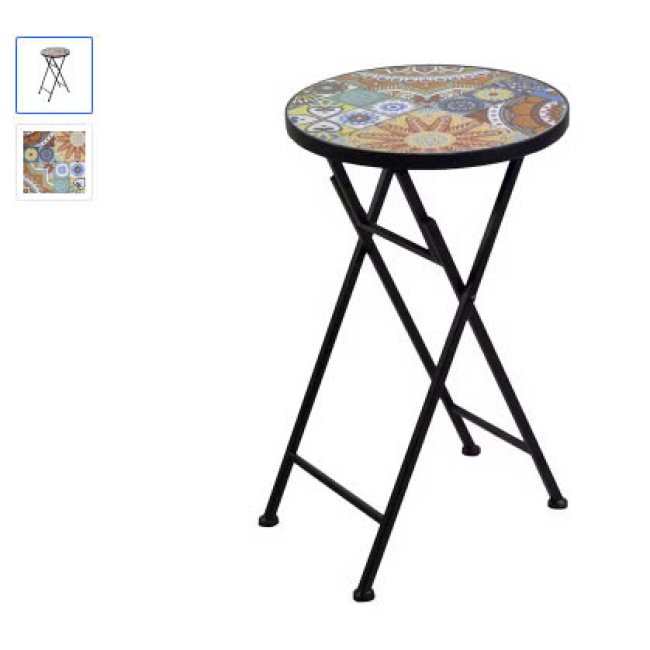 acchetti Colonnina mosaico metallo Galatone tondo 