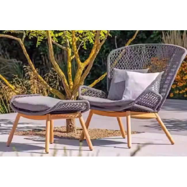 ghế sắt đan dây 1