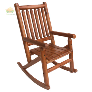 Amber-Log Porch Rocker