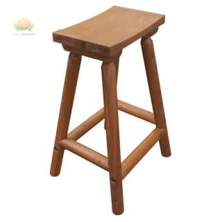 Amber-Log Saddle Stool