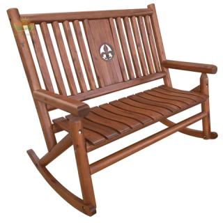 Amber-Log Fleur-de-lis Medallion Double Rocker - For Pickup ONLY (Excluding Wholesale Orders)