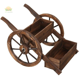 Flower standPlant Stand Plant Stand Flower Stand Wooden Wedding Cart Indoor Floor Standing Plant Stand Outdoor Storage Rack Decoration Flower Stand
