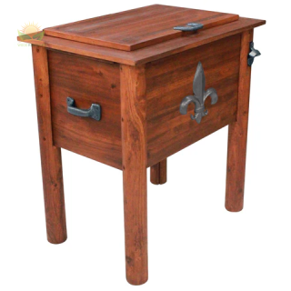Amber-Log Fleur de Lis Cooler