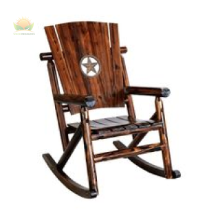 Char-Log Star Medallion Rocker