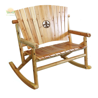 Aspen Fleur-de-lis Medallion Double Rocker