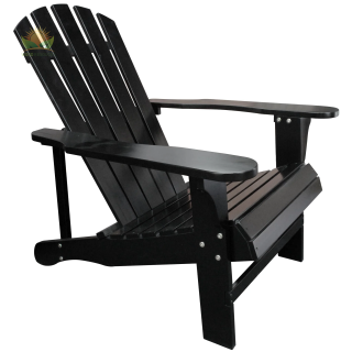 Black Adirondack Chair