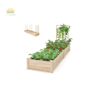 Outdoor Elevated Flower Pots Planting Box 
