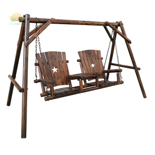 Char-Log Double Swing with Tray - For Pickup ONLY (Excluding Wholesale Orders)